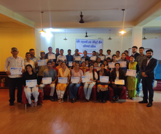 नेपाल इन्स्योरेन्सद्वारा कृषि पशुपन्क्षी तथा जडिबुटी बीमा अभिकर्ता तालिम सम्पन्न