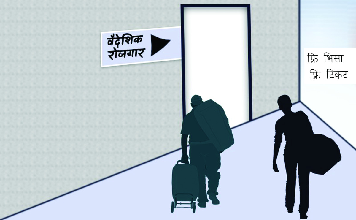 ‘फ्री भिसा, फ्री टिकट’ का नाममा ठगी धन्दा