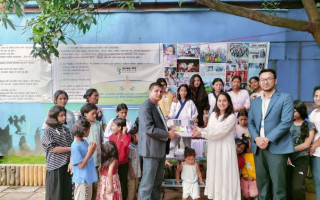 कामना सेवा विकास बैंकद्वारा “हाम्रो बाल संरक्षण धरोहर नेपाल” लाई शैक्षिक सामग्री वितरण