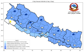 पश्चिमी वायुको प्रभाव, आज देशका यी स्थानहरुमा हुनेछ वर्षा
