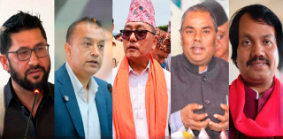 निर्वाचनपछि पाँच दलका शीर्ष नेताहरू पहिलो पटक एउटै मञ्चमा देखिँदै