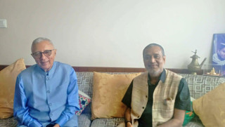 कांग्रेस नेता निधि र कोइरालाबीच भेटवार्ता