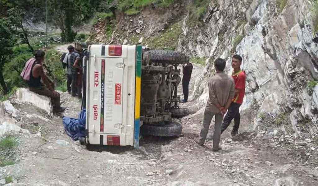 हुम्लामा जिप दुर्घटना हुँदा दुई जना घाइते